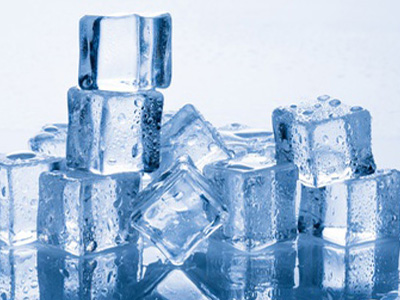 ice cubes stacked